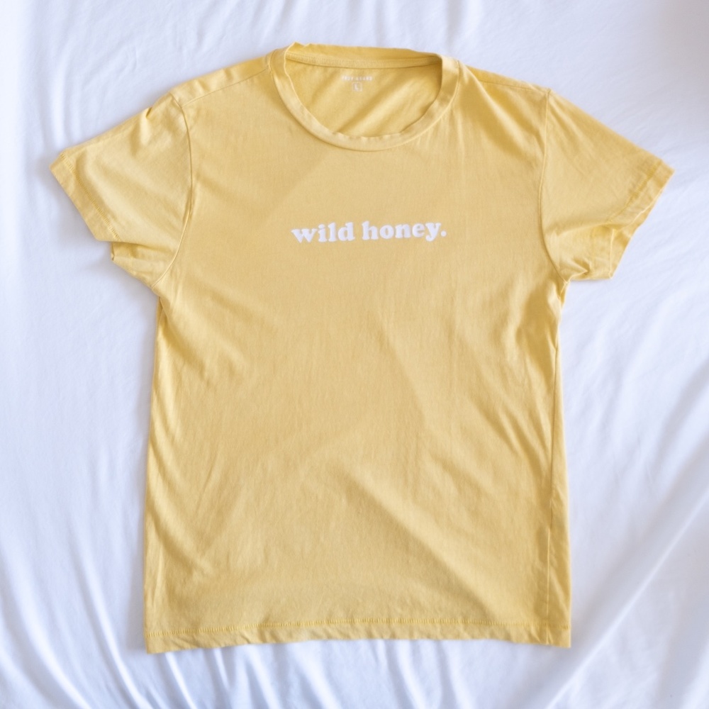 Wild Honey Graphic T-shirt Top Tee Women Summer